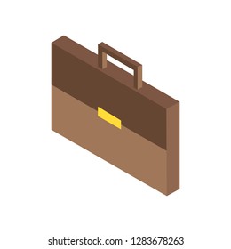 
3d suitcase. vector