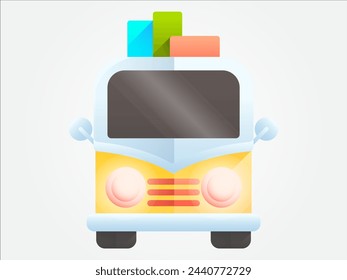 3d summer time element illustration for vacation or holiday in summertime and party relax or trip in seasonal festival