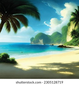 3.ᵉʳ fondo de pantalla de la isla de la playa