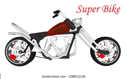 3d superbike vector