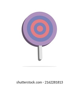 3.º concepto dulce de caramelos en un estilo de caricatura mínimo