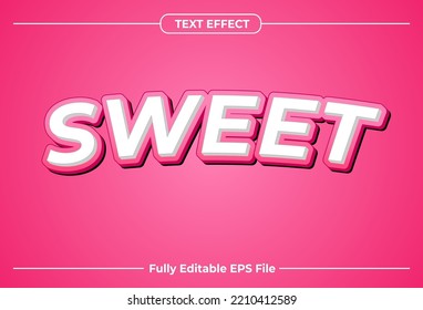 3D Sweet Text Effect Design