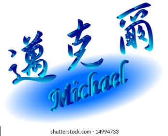 3d symbol chinese for Michael
