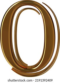 3d symbol made of gold