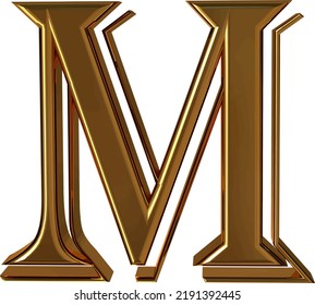 3d symbol made of gold