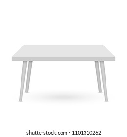 3d Table mockup. Template for Object Presentation.Vector Illustration.