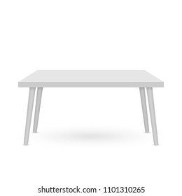 3d Table mockup. Template for Object Presentation.Vector Illustration.