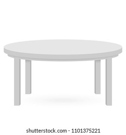 3d Table mockup. Template for Object Presentation.Vector Illustration.