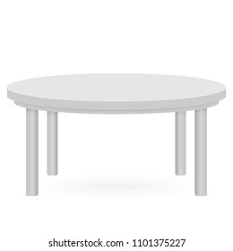 3d Table mockup. Template for Object Presentation.Vector Illustration.