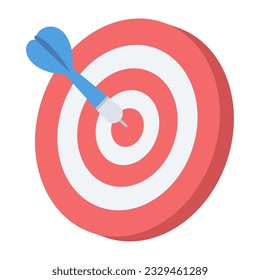 3d target icon. vector illustration.