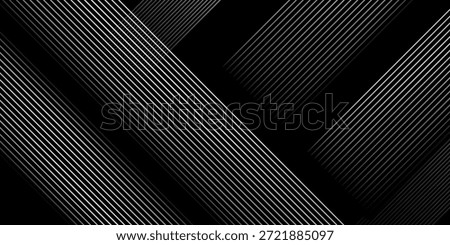 3D techno abstract background overlap layer on dark space with glowing white lines shape decoration. Modern graphic design element future style concept for banner, flyer, card, or brochure cover