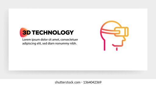 3D TECHNOLOGY ICON CONCEPT