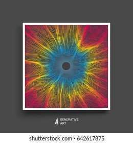 3D Technology Style. Abstract Background. Textbook, booklet or notebook mockup. Business brochure. Cover design template. Vector Illustration. 