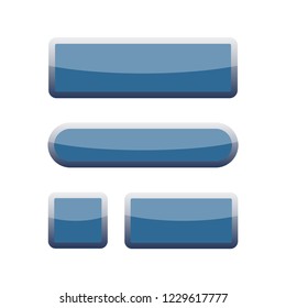 3d technology web buttons. Button for web design