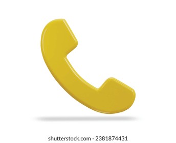 3d telephone icon vector illustration