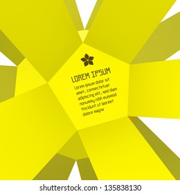 3d template. Vector illustration.