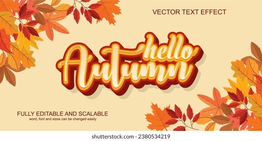 3D-TEXT-Effekt Herbstnovember-Vektorgrafik