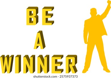 3D Text Effect BE A WINNER in EPS Format