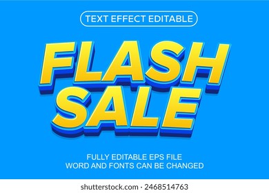 3D-TEXTEFFEKT FLASH SALE VEKTORGRAFIK BEARBEITBAR