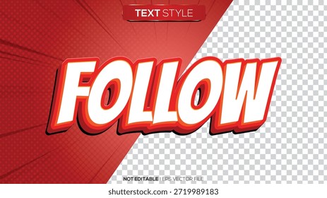 Seguir Efecto de texto 3D