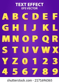 3D Text Effect. Font Design