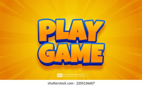 3D text effect font editable text Play Game