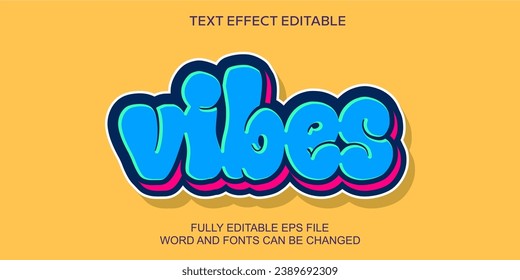 3d text effect graffity style custom sticker