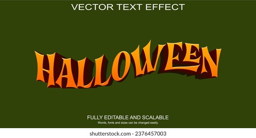 3.ᵉʳ vector de efecto de texto halloween