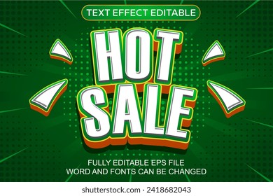 3D TEXT EFFECT HOT SALE VECTOR EDITABLE