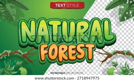 3D text effect jungle theme