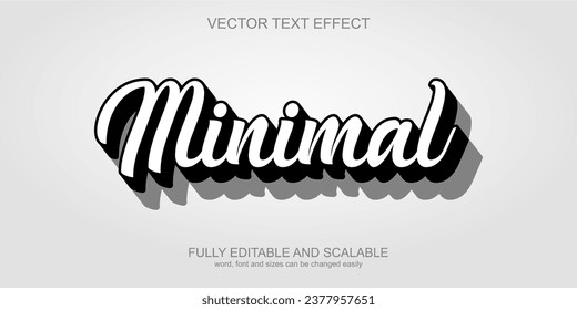 3.ᵉʳ efecto de texto mínimo vector