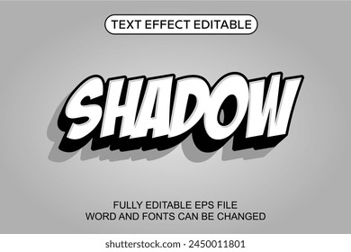 3D TEXT EFFECT SHADOW EDITABLE VECTOR