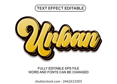 Étiquette d'effet de texte 3d  Image vectorielle modifiable