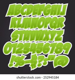 3D Text Effect style alphabet collection set
