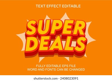 3d text effect super deals vector editable