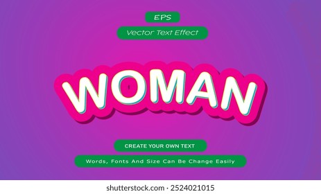 3D Text Effect Vector Design, Promotion Banner Template, Poster Vector Illustration, Effect Graphic Design 