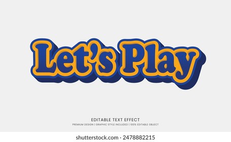 3d text effect video game style editable template
