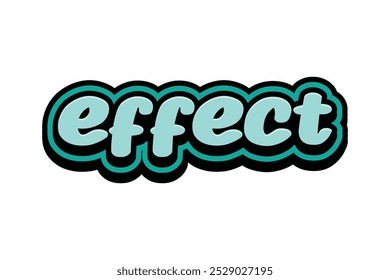 3d text effect with the word "effect"