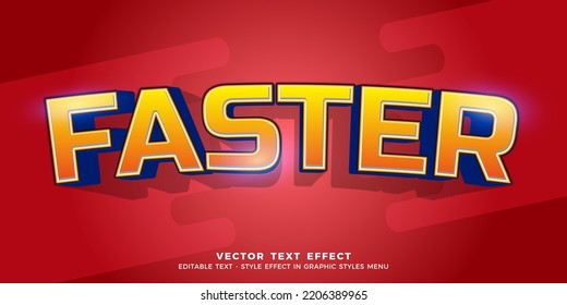 3D text faster editable text effect template