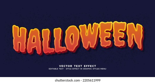 3D Text Halloween Editable Text Effect Template