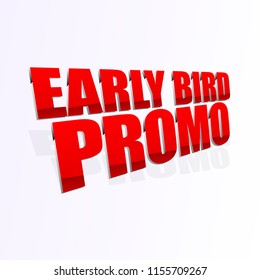 3d text for promotional uses. 3d marketing labels