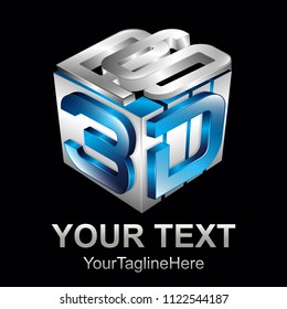 3d text shape vector icon logo illustration. 3d shape design vector