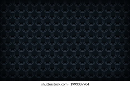 Patrón moderno de fondo negro de textura 3D