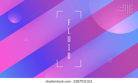 3d Texture. Tech Vector Poster. Pink Vibrant Illustration. Abstract Shapes. Cool Corporate Composition. Gradient Ux. Wavy Landing Page. Purple 3d Texture