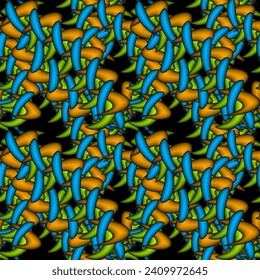 3d texture Vector seamless fractal pattern