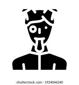 3d textures glyph icon vector. 3d textures sign. isolated contour symbol black illustration