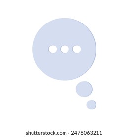 3D think icon in white background. EPS 10 vector art.