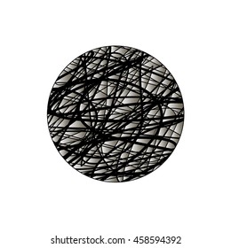 3D Threads - abstraction (vector illustration).