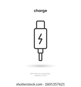 3d thunder bolt vector. Flash logo. Lightning icon push button. Electrical sign. Thunderbolt symbol. Charge charging energy sign on white background isolated for ui ux mobile app websites