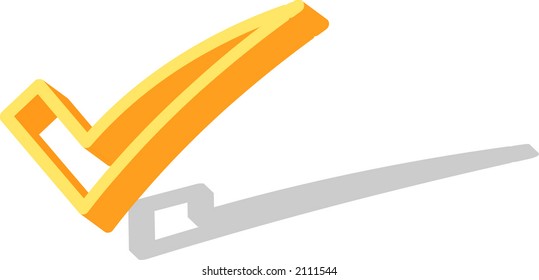 3d Tick Icon Stock Vector (Royalty Free) 2111544 | Shutterstock